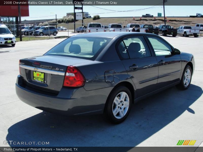 Dark Gray Metallic / Titanium Gray 2008 Chevrolet Malibu Classic LT Sedan