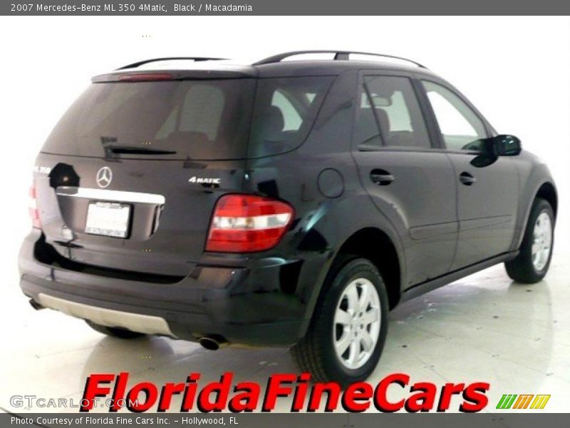 Black / Macadamia 2007 Mercedes-Benz ML 350 4Matic