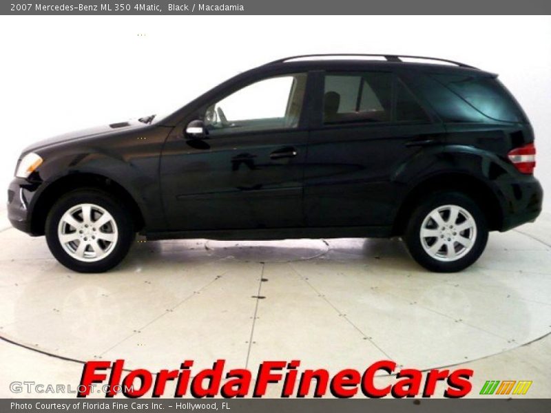 Black / Macadamia 2007 Mercedes-Benz ML 350 4Matic