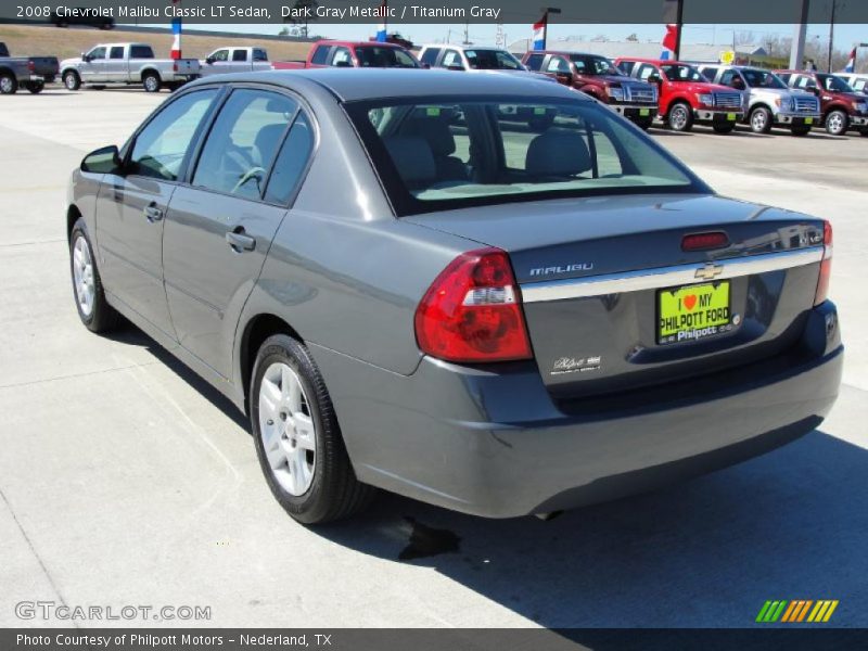 Dark Gray Metallic / Titanium Gray 2008 Chevrolet Malibu Classic LT Sedan