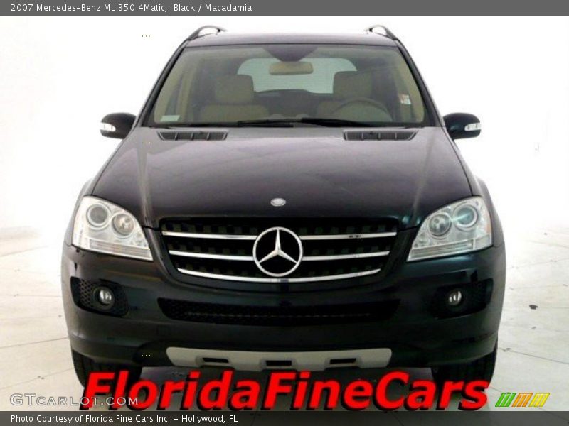 Black / Macadamia 2007 Mercedes-Benz ML 350 4Matic