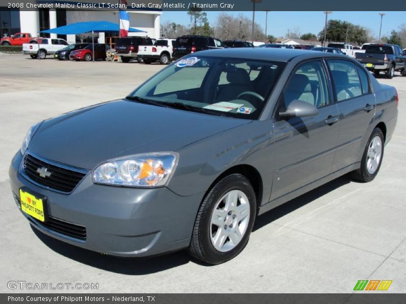 Dark Gray Metallic / Titanium Gray 2008 Chevrolet Malibu Classic LT Sedan