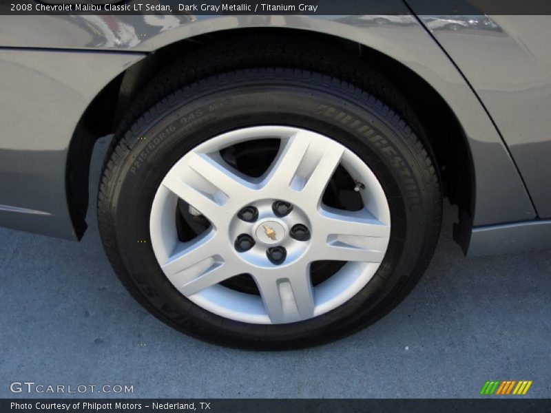 Dark Gray Metallic / Titanium Gray 2008 Chevrolet Malibu Classic LT Sedan