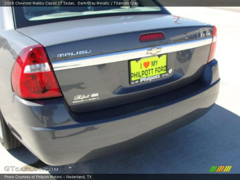 Dark Gray Metallic / Titanium Gray 2008 Chevrolet Malibu Classic LT Sedan