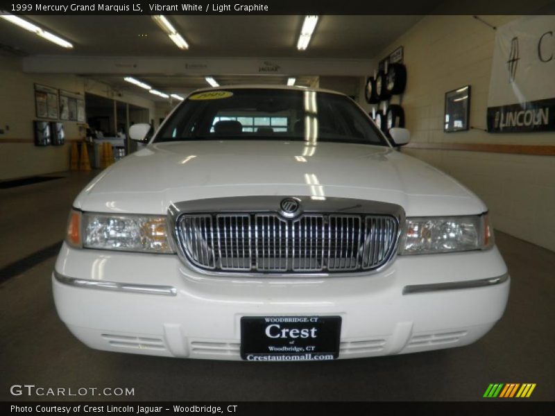 Vibrant White / Light Graphite 1999 Mercury Grand Marquis LS