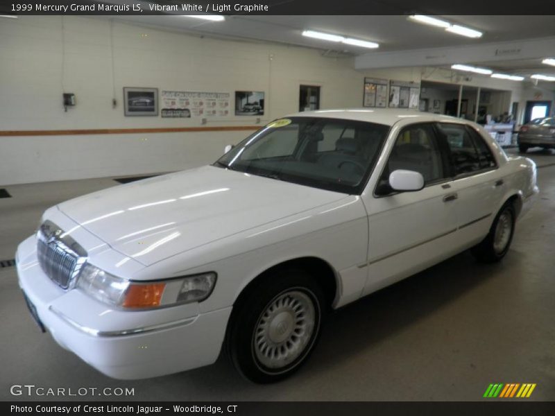 Vibrant White / Light Graphite 1999 Mercury Grand Marquis LS