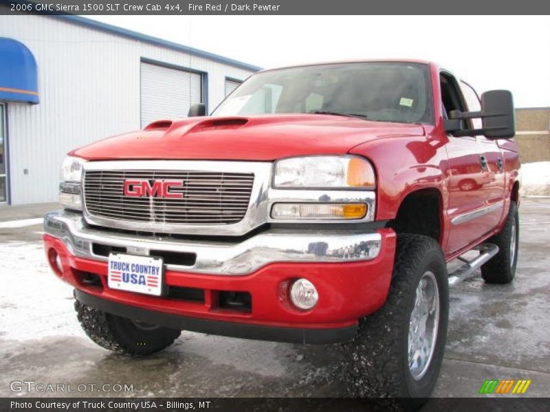 Fire Red / Dark Pewter 2006 GMC Sierra 1500 SLT Crew Cab 4x4