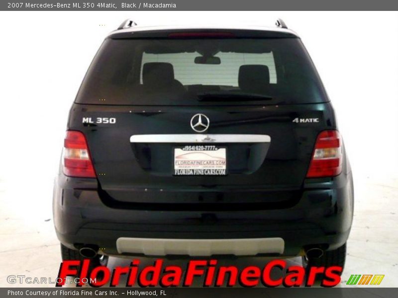 Black / Macadamia 2007 Mercedes-Benz ML 350 4Matic