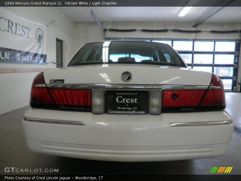 Vibrant White / Light Graphite 1999 Mercury Grand Marquis LS