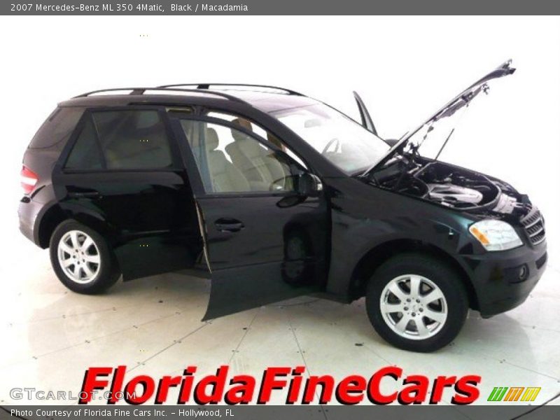 Black / Macadamia 2007 Mercedes-Benz ML 350 4Matic