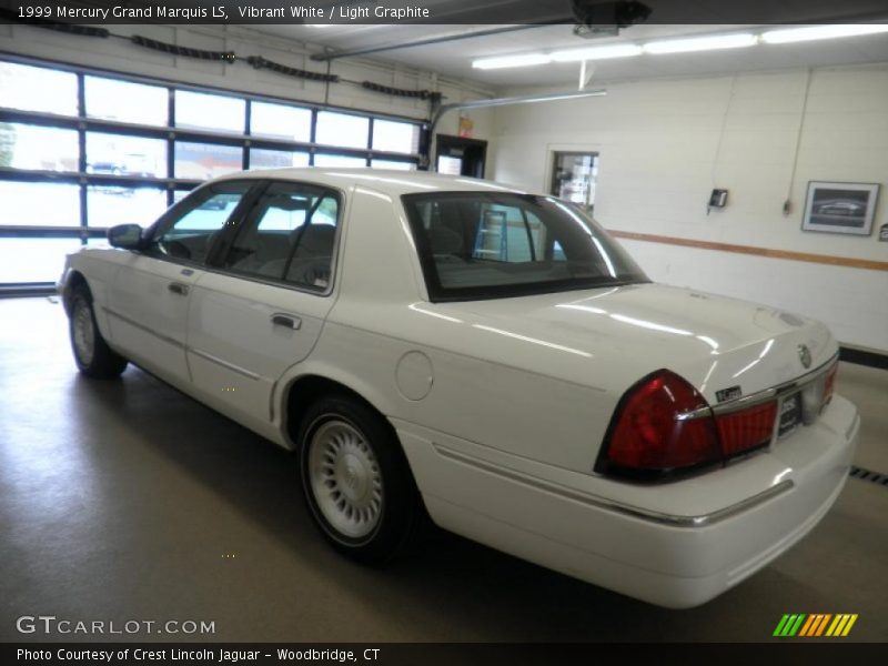 Vibrant White / Light Graphite 1999 Mercury Grand Marquis LS