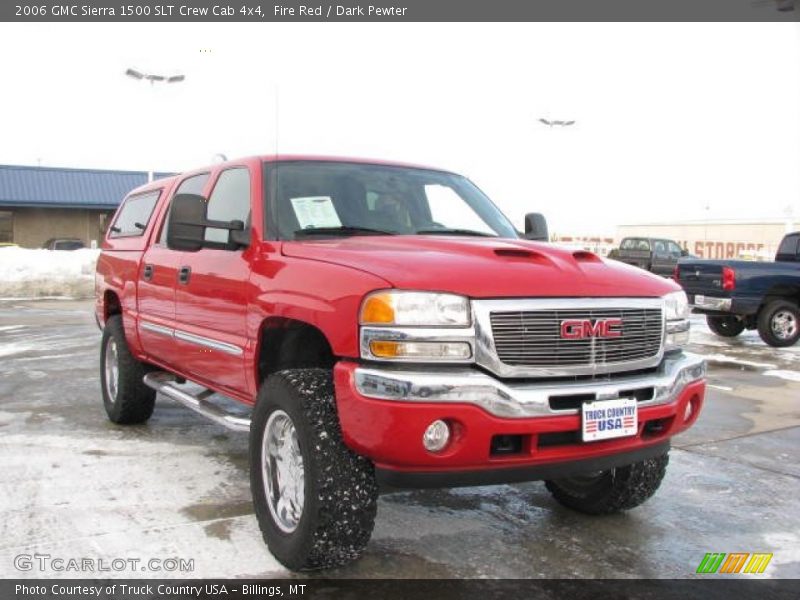 Fire Red / Dark Pewter 2006 GMC Sierra 1500 SLT Crew Cab 4x4