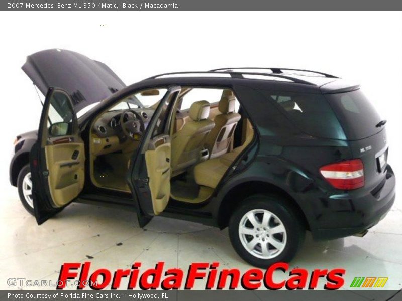 Black / Macadamia 2007 Mercedes-Benz ML 350 4Matic