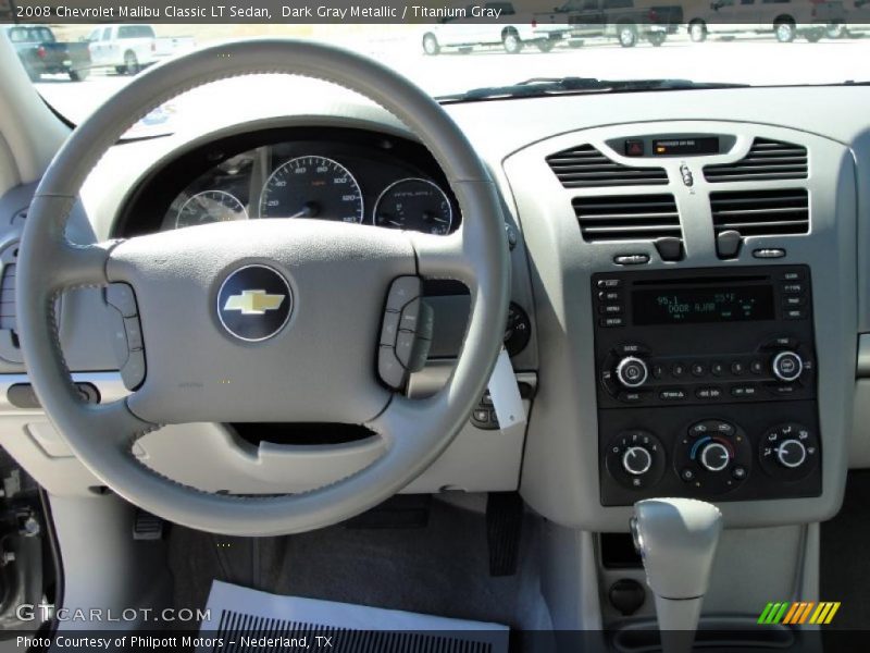 Dark Gray Metallic / Titanium Gray 2008 Chevrolet Malibu Classic LT Sedan