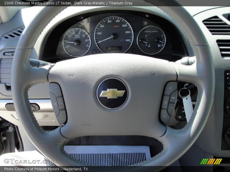 Dark Gray Metallic / Titanium Gray 2008 Chevrolet Malibu Classic LT Sedan