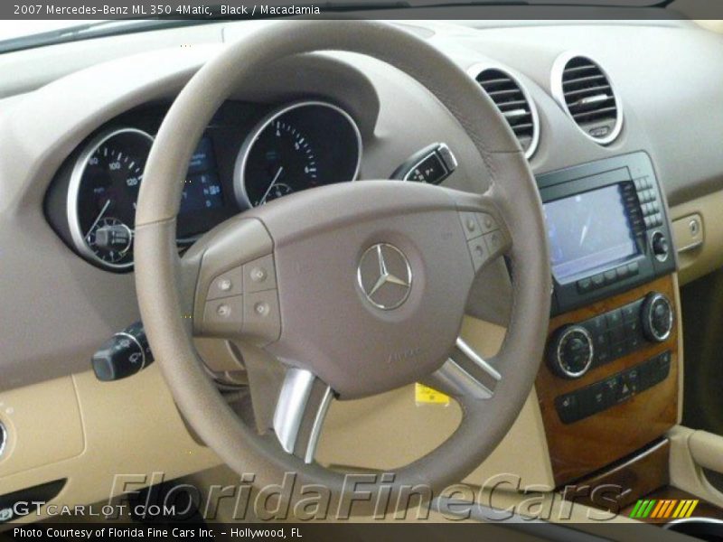 Black / Macadamia 2007 Mercedes-Benz ML 350 4Matic