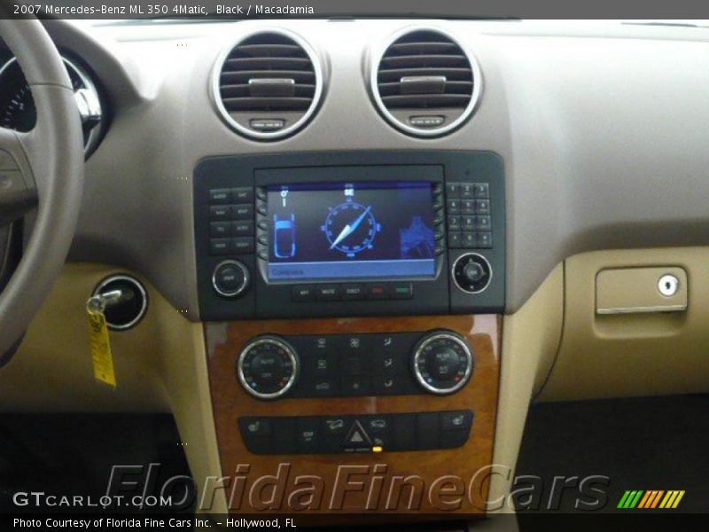 Black / Macadamia 2007 Mercedes-Benz ML 350 4Matic