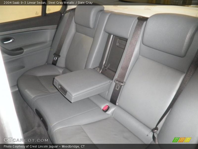 Steel Gray Metallic / Slate Gray 2004 Saab 9-3 Linear Sedan