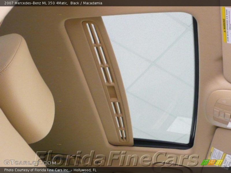 Black / Macadamia 2007 Mercedes-Benz ML 350 4Matic
