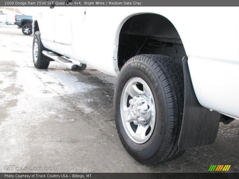 Bright White / Medium Slate Gray 2009 Dodge Ram 2500 SXT Quad Cab 4x4