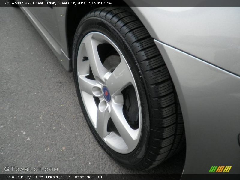 Steel Gray Metallic / Slate Gray 2004 Saab 9-3 Linear Sedan