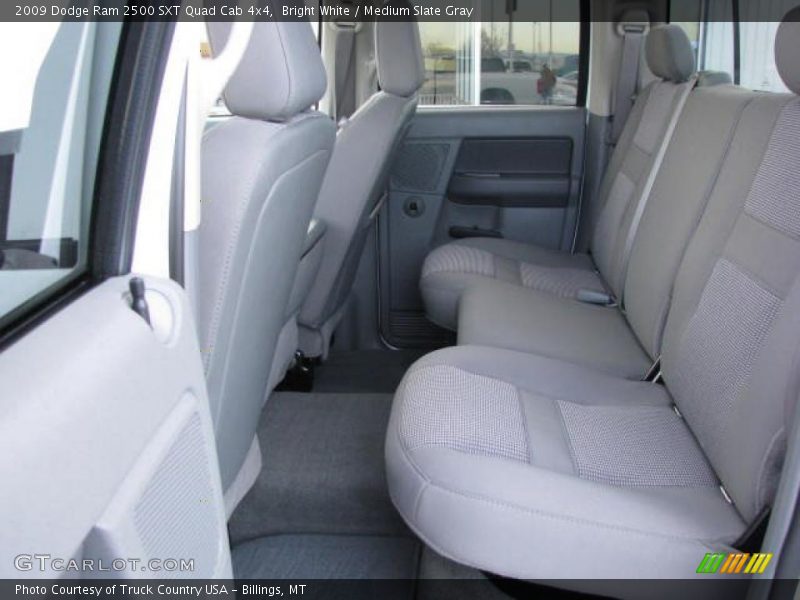 Bright White / Medium Slate Gray 2009 Dodge Ram 2500 SXT Quad Cab 4x4