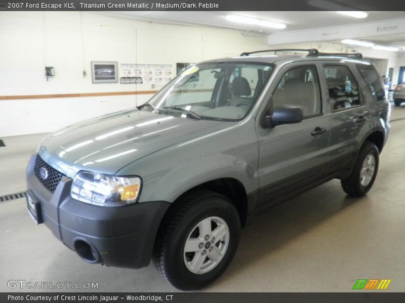 Titanium Green Metallic / Medium/Dark Pebble 2007 Ford Escape XLS