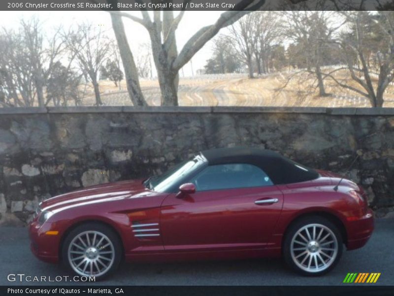 Blaze Red Crystal Pearl / Dark Slate Gray 2006 Chrysler Crossfire SE Roadster
