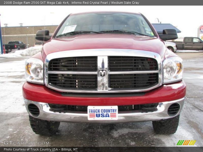 Inferno Red Crystal Pearl / Medium Slate Gray 2008 Dodge Ram 2500 SXT Mega Cab 4x4