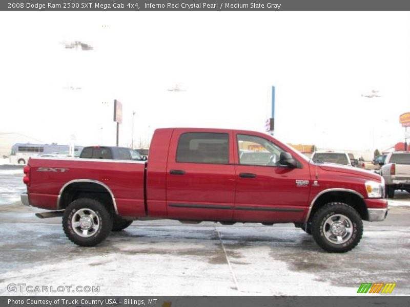 Inferno Red Crystal Pearl / Medium Slate Gray 2008 Dodge Ram 2500 SXT Mega Cab 4x4