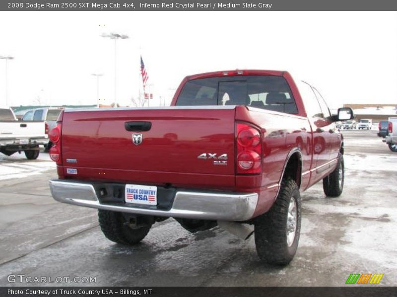 Inferno Red Crystal Pearl / Medium Slate Gray 2008 Dodge Ram 2500 SXT Mega Cab 4x4