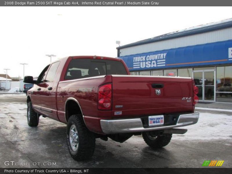 Inferno Red Crystal Pearl / Medium Slate Gray 2008 Dodge Ram 2500 SXT Mega Cab 4x4