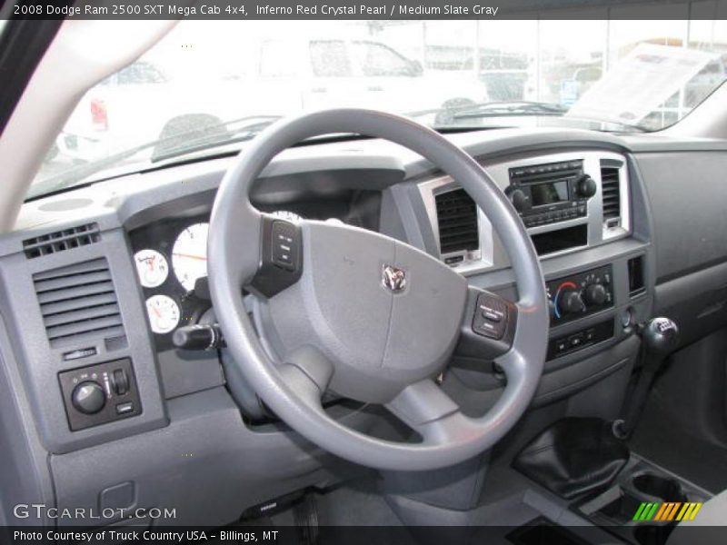 Inferno Red Crystal Pearl / Medium Slate Gray 2008 Dodge Ram 2500 SXT Mega Cab 4x4
