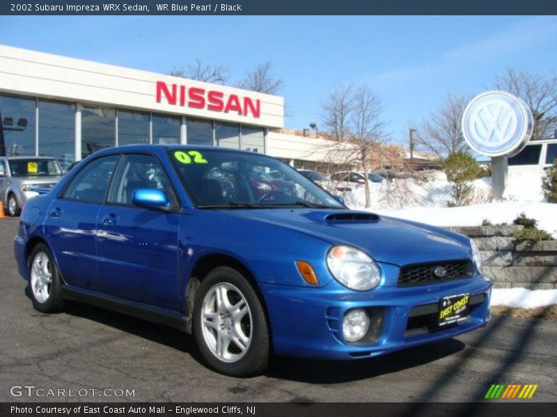 WR Blue Pearl / Black 2002 Subaru Impreza WRX Sedan