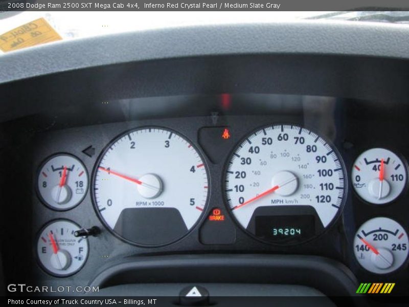 Inferno Red Crystal Pearl / Medium Slate Gray 2008 Dodge Ram 2500 SXT Mega Cab 4x4
