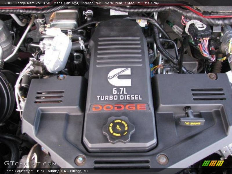 Inferno Red Crystal Pearl / Medium Slate Gray 2008 Dodge Ram 2500 SXT Mega Cab 4x4