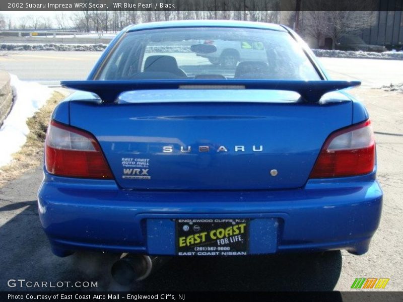 WR Blue Pearl / Black 2002 Subaru Impreza WRX Sedan