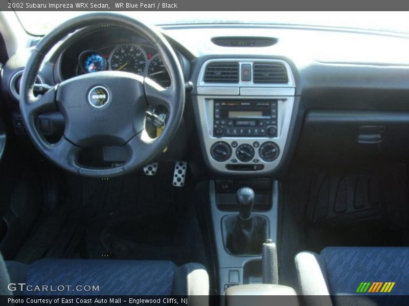 WR Blue Pearl / Black 2002 Subaru Impreza WRX Sedan