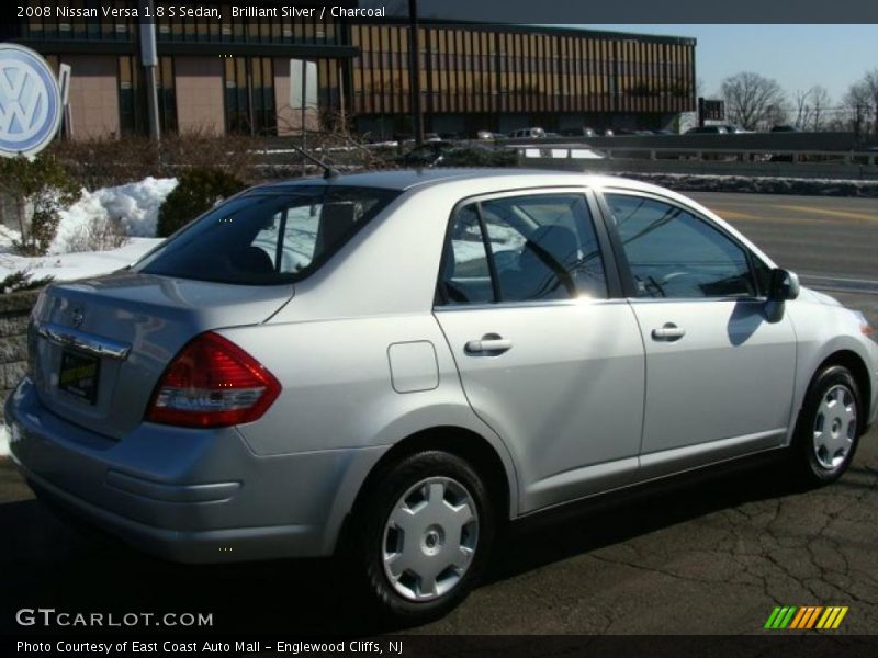 Brilliant Silver / Charcoal 2008 Nissan Versa 1.8 S Sedan