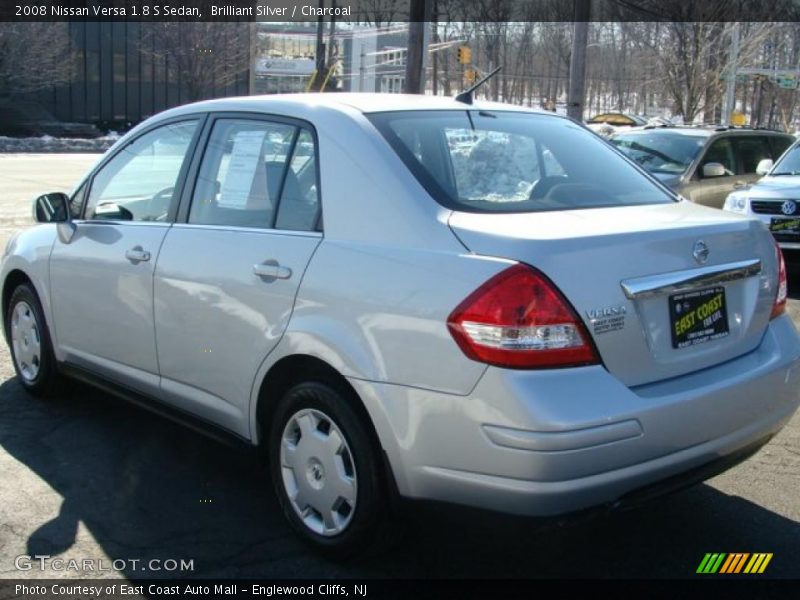 Brilliant Silver / Charcoal 2008 Nissan Versa 1.8 S Sedan