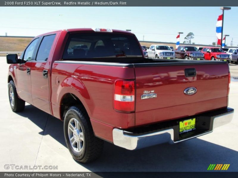 Redfire Metallic / Medium/Dark Flint 2008 Ford F150 XLT SuperCrew