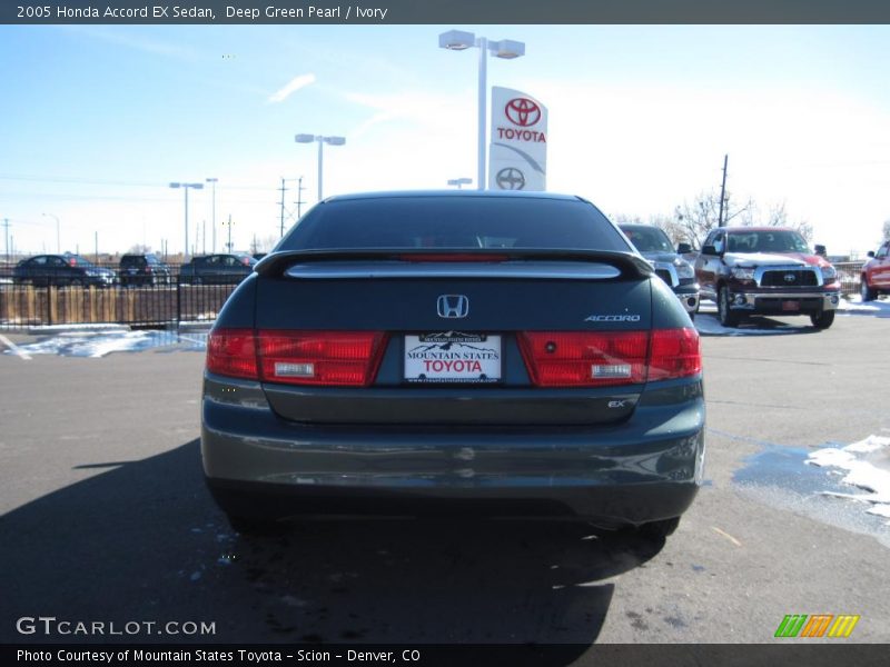 Deep Green Pearl / Ivory 2005 Honda Accord EX Sedan