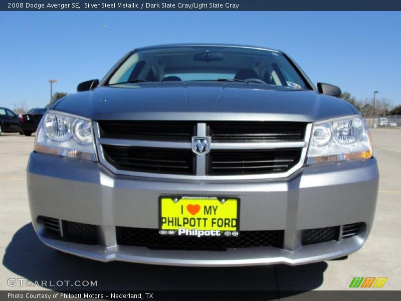 Silver Steel Metallic / Dark Slate Gray/Light Slate Gray 2008 Dodge Avenger SE