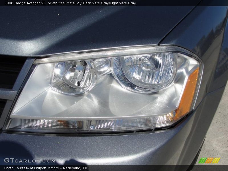 Silver Steel Metallic / Dark Slate Gray/Light Slate Gray 2008 Dodge Avenger SE