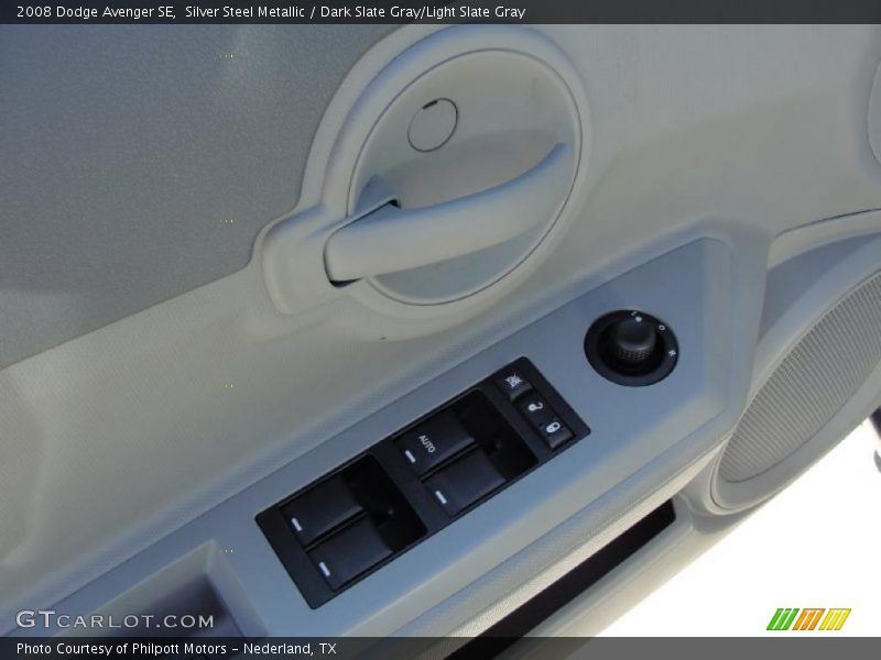 Silver Steel Metallic / Dark Slate Gray/Light Slate Gray 2008 Dodge Avenger SE