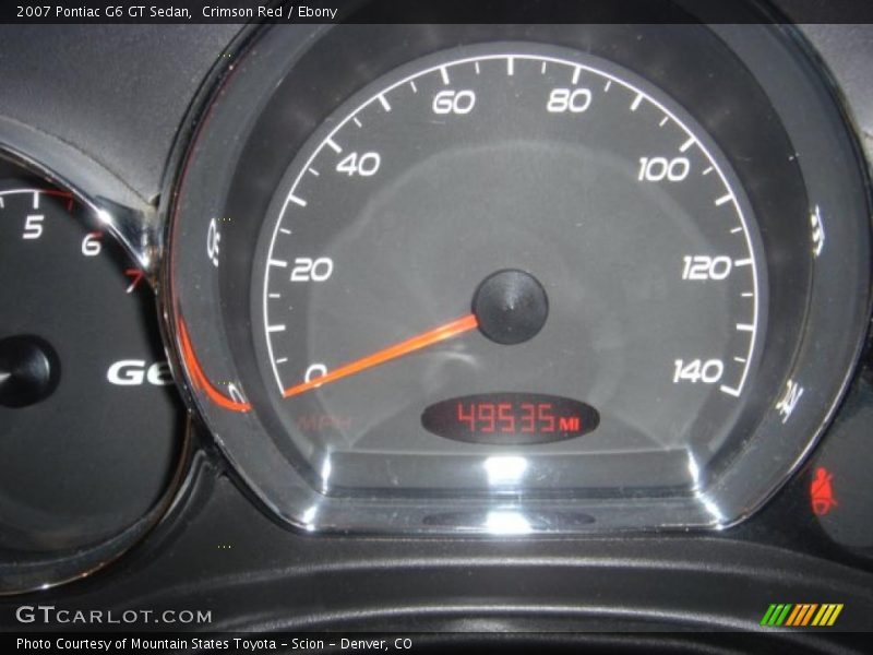 Crimson Red / Ebony 2007 Pontiac G6 GT Sedan