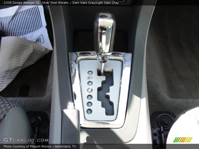 Silver Steel Metallic / Dark Slate Gray/Light Slate Gray 2008 Dodge Avenger SE