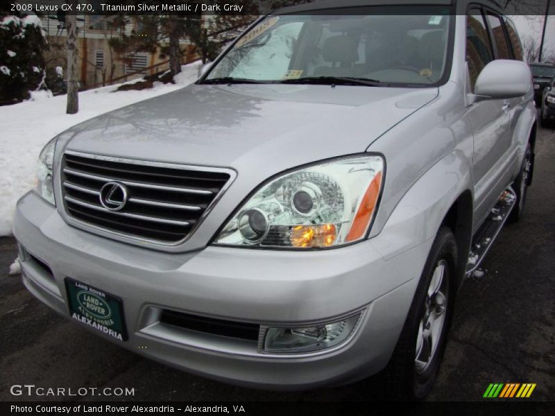 Titanium Silver Metallic / Dark Gray 2008 Lexus GX 470