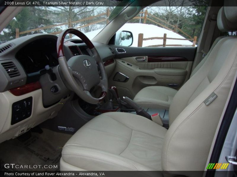 Titanium Silver Metallic / Dark Gray 2008 Lexus GX 470