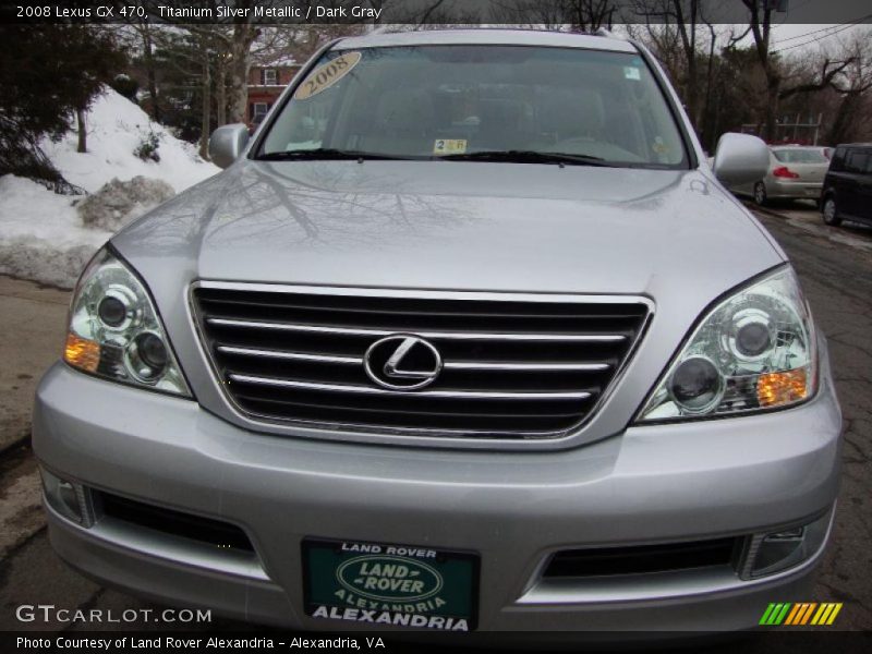 Titanium Silver Metallic / Dark Gray 2008 Lexus GX 470